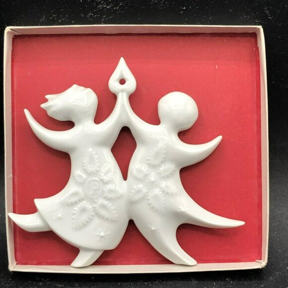 Haviland Limoges Dancing Angels 1971 Christmas Ornament Jean Jacques Prolongeau - Picture 6 of 9